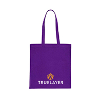 Truelayer Purple Tote Bags